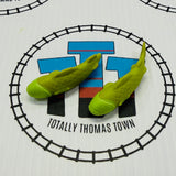 Brendam Fishing Dock #2 with 2 Fish (Damaged) & Cargo Car Wooden - Used