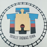 Straight Track 2" Clickity Clack -  1 Piece Thomas Brand Wooden - Used