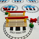 BRIO 33388 Crossing with 2 Signs Vintage #2 Wooden - Used