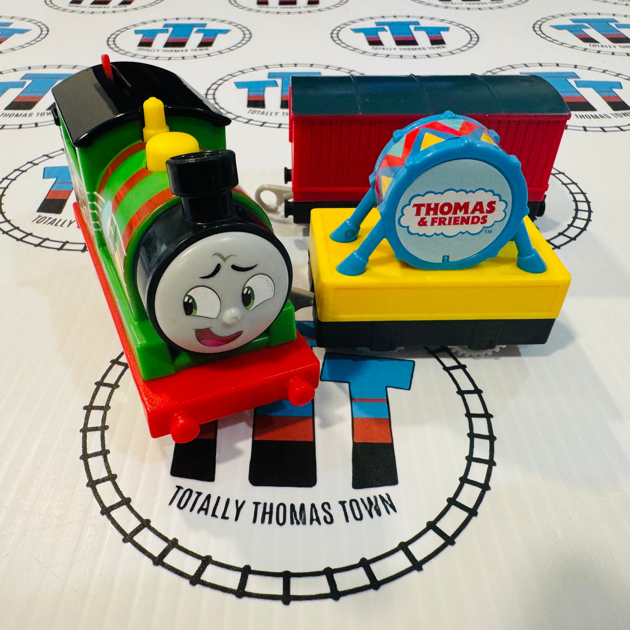 Party Train Percy (2021 Mattel) Used All Engines Go - Trackmaster