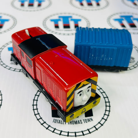 Salty (2013 Mattel) Worn Box Car Used - Trackmaster Revolution