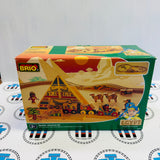 BRIO Egyptian Adventure Set NO TRACK/Brittle Fair Condition Figure/Different Cargo Cars 33917 Wooden - Used in Box