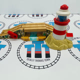 Phare et pont-levis avec sons et lumières n° 3 (le son du pont ne s'active pas toujours) en bois - Occasion