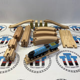 BIGJIGS Value Expansion Track Pack with Mallard Train and Diamond Crossover 36 Pieces - New no/in Box