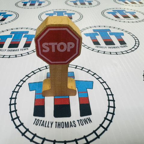 Stop Sign Newer Style Wooden - Used