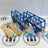Sodor Bay Bridges with Track #1 (Learning Curve 1996) Clickity Clack Wooden - Used