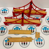 BRIO Double Suspension Bridge #1 Marked/Damaged 33683 Wooden - Used