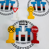 Set of 5 Signs (Learning Curve 1996/1994) Wooden - Used