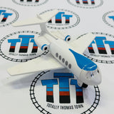 Jeremy and the Airfield Set with Thomas and Terence (writing on bottom) Wooden - Used in Damaged Box