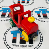BRIO Red Engine Yellow/Green/Blue Wheels Missing Driver Wooden - Used