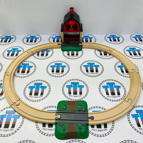 BRIO 33719 Farm Railway Set No Trains/Accessories Wooden - Used