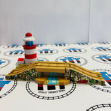 Lighthouse & Drawbridge with Lights and Sound #2 Marked/Discoloured Wooden - Used