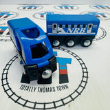 Generic Brand Blue Trains Wooden - Used