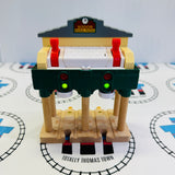 Deluxe Over the Track Signal House #6 Corroded Terminals Working Newer Style Wooden - Used