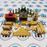 Storm on Sodor Set #1 No Trains/Collapsing Barn Not Working Wooden - Used