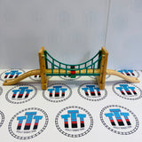 Pont suspendu #3 - Écaillement de peinture, en bois - Occasion