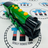 Motorized BRIO Big Green Locomotive Battery Engine 347 33593 Wooden - Used