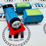 Glow in the Dark Edward and Tender with Cargo Car (2013) Good Condition Used - Trackmaster Revolution