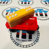 Egg Car Red with Egg Cargo (Mattel) Wooden - Used