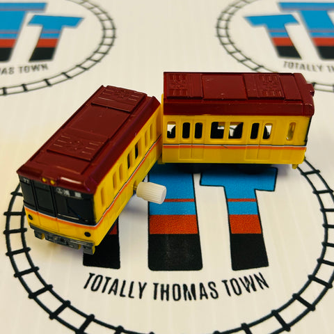 Tokyo Metro Ginza Line with Rear Car Capsule Plarail Wind Up - Used