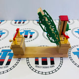 BRIO Lifting Bridge #3 Red Roof 33357 Marked Wooden - Used