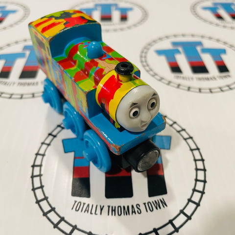 Paint Splattered Thomas (Mattel) Chipping Paint Fair Condition Wooden - Used