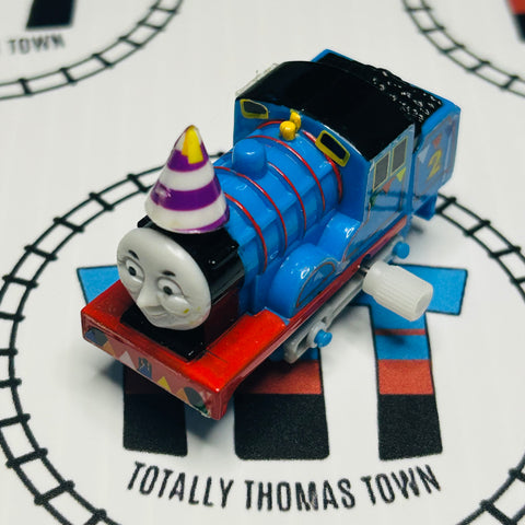 Edward with Party Decorations #1 Upside-Down Buffer Sticker Capsule Plarail Wind Up - Used