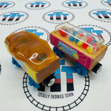 Voitures Candy avec base marron clair (Thomas en bois Mattel non peint) en bois - Utilisé