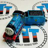 Rainbow Metallic Gordon & Tender Capsule Plarail Wind Up Fair Condition - Used