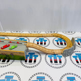 Jeu de pistes mélodiques musicales avec wagon de marchandises (pas de route) Courbe de roche marquée n°3 en bois - Occasion