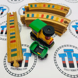 BRIO 33126 Wee Sing Train Set Fair Condition Discoloured Track Wooden - Used
