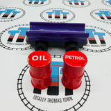Purple Barrel Car with Oil and Petrol Barrels #1 (Learning Curve 1997) Wooden - Used