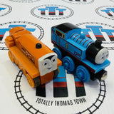 Jeremy and the Airfield Set with Thomas and Terence (writing on bottom) Wooden - Used in Damaged Box