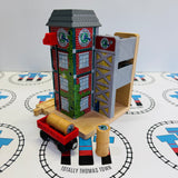 Sodor Paint Company #3 with 2 Barrels and Cargo Car with Track Piece Wooden - Used