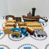 Celebration on Sodor Set with Trains #2 (Confetti Gets Stuck/Different Cargo/Track No Road) Wooden - Used