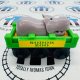 Sodor Zoo Cars with Roaring Lion Teal (Learning Curve) Good Condition Wooden - Used