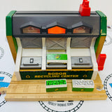 Recycling Center with Light and Sound and Track #2 (Lights are Glitchy/Chipped Magnet) Fair Condition Wooden - Used