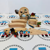 BRIO 33900 Pirate Adventure Set #2 (Missing Mast/Cargo Piece, Brittle Figures) Wooden - Used