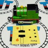 Percy Eyes Left with Sticker Sheet Pull Along Capsule Plarail - Used