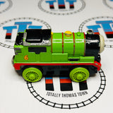 Percy - Motorized Battery-Operated Percy (Learning Curve 2002) Poor Condition Chipping Paint/NoisyWooden - Used