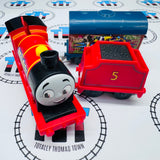 Graffiti James and Tender with Car (2021) "All Engines Go" Good Condition Used - Motorized