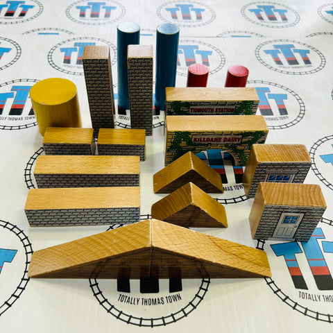 Sodor Blocks - Buildings & Destinations Rare (Missing 1 Piece) Wooden - Used