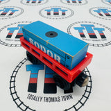 Cargo Car Red with Blue Cargo Fair Condition Wooden - Used