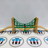 Collapsing Suspension Bridge #2 Marked Track Fair Condition Wooden - Used