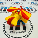 Tiger Moth Plane Red Blades #3 (Learning Curve 2002) Wooden - Used