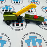 Breakdown Train & Flatbed (Learning Curve 1997) Fair Condition Chipping Paint Wooden - Used