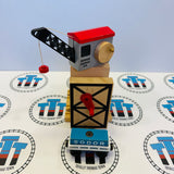 Sodor Cargo Co. Crane #2 Clickity Clack Small Marks/Stained String with Cargo Car (1998) Wooden - Used