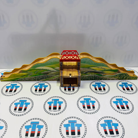 3 Layer Mountain Tunnel #1 Writing on Base Wooden - Used