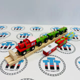 Train de Noël avec Tampon et Rail BIGJIGS Rail en Bois - Neuf en Boîte