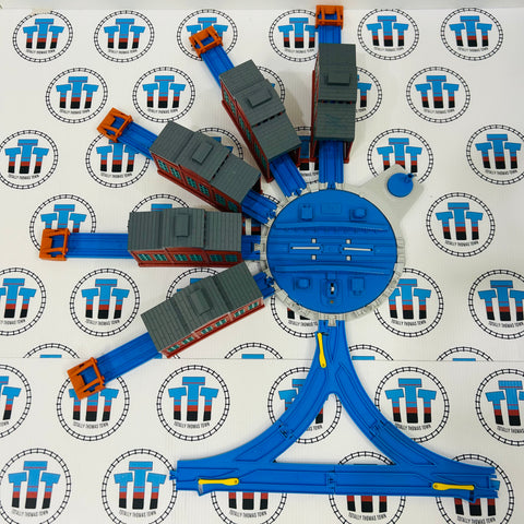 Engine Sheds with Turntable Complete Used - TOMY